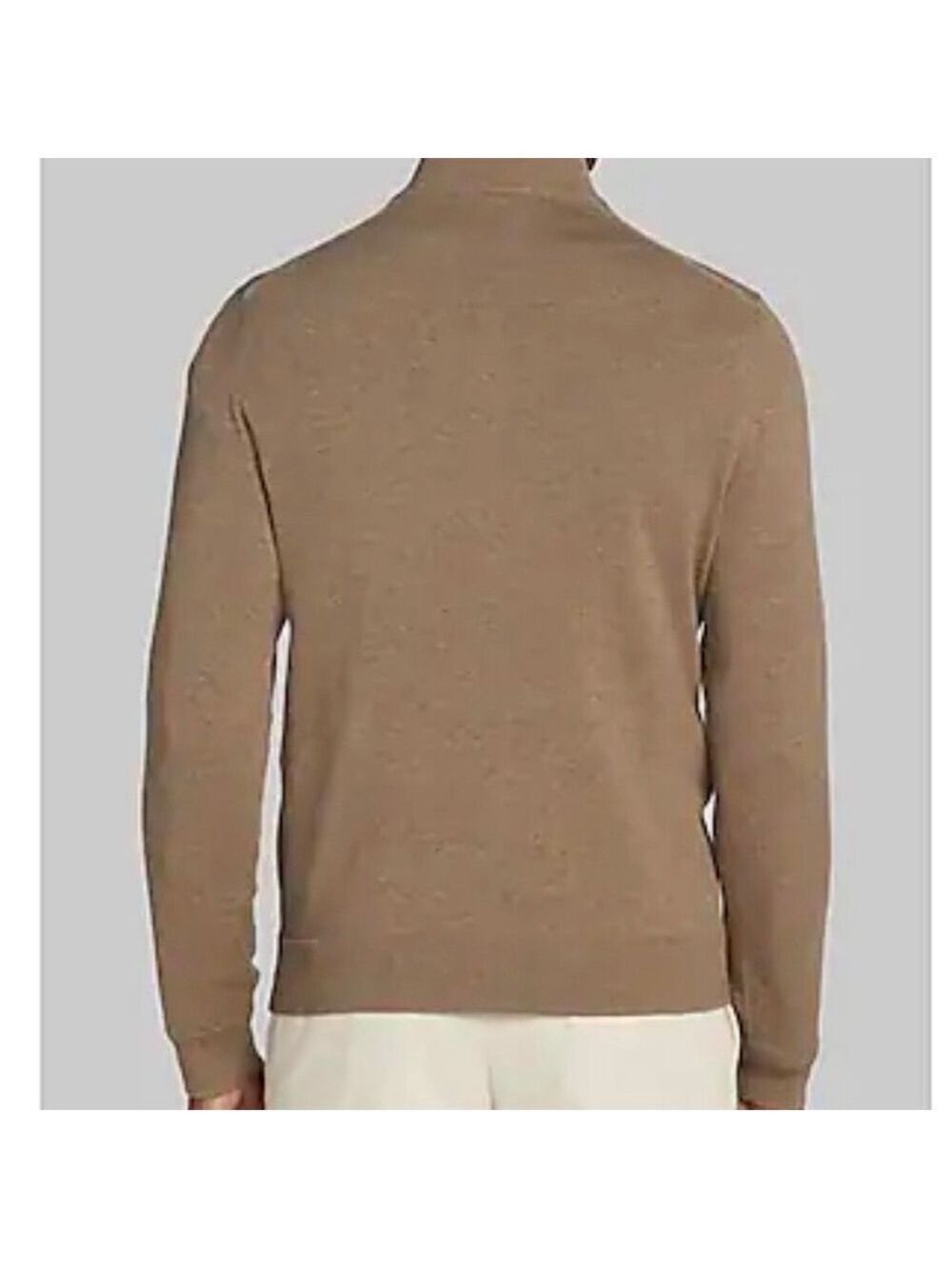 Jos. A. Bank Men’s Brown Travelers Pima Cotton Sweater - Picture 5 of 7